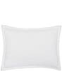 Color:White - Image 1 - Monroe Herringbone Pattern Standard Pillow Sham