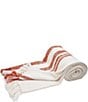 Color:Canyon - Image 1 - Morgan Striped Fringe Throw Blanket