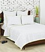 Color:White - Image 1 - Spencer Labyrinth Square Reversible Quilt