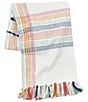 Color:Multi - Image 1 - Wille Yarn Stripe Ladder Woven Multicolor Tassel Throw Blanket