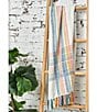 Color:Multi - Image 2 - Wille Yarn Stripe Ladder Woven Multicolor Tassel Throw Blanket