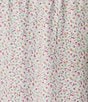 Color:White Multi - Image 3 - Plus Size Floral Print Short Sleeve V-Neck Ballet Nightgown