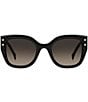 Carolina Herrera Women's 0312/S 51mm Square Sunglasses, Color:Black Pink - Image 2