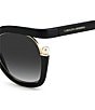 Color:Black - Image 2 - Women's CH0003 55mm Oval Sunglasses