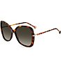 Carolina Herrera Women's CH0025 58mm Butterfly Sunglasses, Color:Havana - Image 1