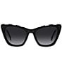 Color:Black White - Image 2 - Women's Her0129S Butterfly Sunglasses