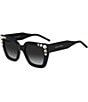 Color:Black - Image 1 - Women's Her0130/s Square Sunglasses
