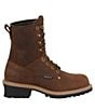 Color:Copper Crazy Horse - Image 2 - Men's Elm 8#double; Waterproof Steel Toe Logger Work Boots