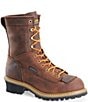 Color:Copper Crazy Horse - Image 1 - Men's Spruce 8#double; Waterproof Logger Work Boots