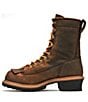 Color:Copper Crazy Horse - Image 3 - Men's Spruce 8#double; Waterproof Logger Work Boots