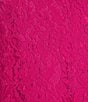 Caroline Rose Caroline Plus Size Floral Lace Round Neck 3/4 Sleeve Bodice Lined Shift Dress, Color:Bright Pink - Image 3