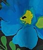 Color:Multi/Black - Image 3 - Crepe Woven Garden Walk Party Floral Print Scoop Neck 3/4 Bell Sleeve Shift Dress
