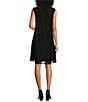 Color:Black - Image 2 - Flora Lace Scoop Neck Sleeveless A-Line Dress