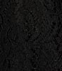 Color:Black - Image 4 - Floral Print Lace Scoop Neck Sleeveless Side Slit Tank Top