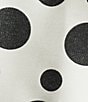 Caroline Rose Graphic Dot Jacquard Spread Collar 3/4 Sleeve Open-Front Statement Jacket - Image 4