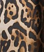Caroline Rose Coordinating Leopard Print Mikado Spread Collar Bracelet Sleeve Statement Jacket, Color:Multi Black - Image 4