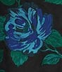 Caroline Rose Plus Blue Rose Print Devore Point Collar Bracelet Sleeve Open-Front Statement Jacket - Image 4