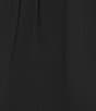Caroline Rose Plus Matte Crepe Flat Front Elastic Waist Flare Hem Long Skirt - Image 6