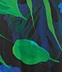 Color:Multi/Black - Image 3 - Plus Size Crepe Woven Garden Walk Party Floral Print Scoop Neck 3/4 Bell Sleeve Dress