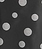 Caroline Rose Plus Size Embroidered Dot Pattern Scoop Neck 3/4 Ruffle Cuff Sleeve Shift Dress - Image 3