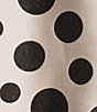 Caroline Rose Plus Size Graphic Dot Jacquard Spread Collar 3/4 Sleeve Open-Front Statement Jacket - Image 4