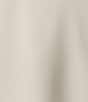 Color:Ivory - Image 4 - Plus Size Matte Crepe Open-Front Side Drape 3/4 Sleeve Jacket