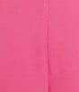 Caroline Rose Plus Size Matte Crepe Pull-On Straight Leg Pants, Color:Palm Beach - Image 4