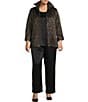 Caroline Rose Plus Size Satin Straight Leg Pull-On Coordinating Pants - Image 2