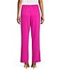 Color:Pink Parade - Image 2 - Matte Crepe Pull-On Straight Leg Pants