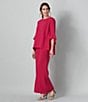 Caroline Rose Matte Crepe Pull-On Straight Leg Pants, Color:Geranium - Image 5