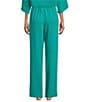 Caroline Rose Matte Crepe Pull-On Straight Leg Pants - Image 2