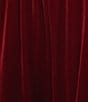 Caroline Rose Stretch Velvet Knit Elasticized Waist Flare Leg Pull-On Pants, Color:Deep Red - Image 4