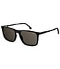 Color:Black - Image 1 - 231/S Square 55mm Sunglasses