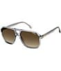 Color:Grey - Image 1 - Carrera Men's 302/s Rectangle Sunglasses