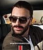 Color:Grey - Image 2 - Carrera Men's 302/s Rectangle Sunglasses