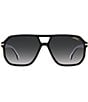 Color:Black - Image 2 - Carrera Men's 302/s Rectangle Sunglasses