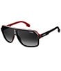 Color:Black Grey - Image 1 - Unisex Flag Polarized Square Navigator Sunglasses