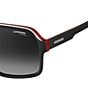 Color:Black Grey - Image 2 - Unisex Flag Polarized Square Navigator Sunglasses