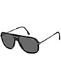 Carrera Men's C Sport 60mm Polarized Rectangle Sunglasses - Image 1