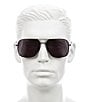 Color:Black - Image 2 - Men's Ca247s 58mm Sunglasses