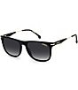 Color:Black/Gold - Image 1 - Men's CA276S 55mm Rectangle Sunglasses