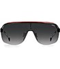 Color:Black/White/Red - Image 2 - Men's Topcar 1N 99mm Shield Sunglasses