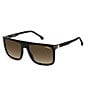 Color:Black - Image 1 - Unisex CA1048 Carrera Black Rectangle Sunglasses