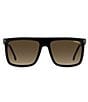 Color:Black - Image 2 - Unisex CA1048 Carrera Black Rectangle Sunglasses