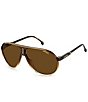 Color:Brown Gradient - Image 1 - Unisex Champion65 62mm Aviator Sunglasses