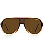 Color:Brown Gradient - Image 2 - Unisex Safari65N 62mm Rectangle Sunglasses