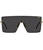 Carrera Women's 1075/S 145mm Statement Shield Sunglasses, Color:Gold Black - Image 2