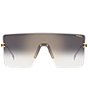 Carrera Women's 1075/S 145mm Statement Shield Sunglasses, Color:Gold Grey - Image 2
