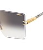 Carrera Women's 1075/S 145mm Statement Shield Sunglasses, Color:Gold Grey - Image 3