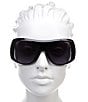 Color:Black - Image 2 - Women's CA3007S 99mm Shield Sunglasses